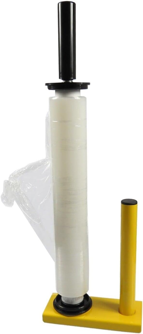 Heavy Duty Metal Pallet Stretch Shrink Wrap Dispenser Holder Stretch Film Wrap Dispenser Suitable For Both 400mm & 500mm Widths And All Core Sizes 1-10Pcs HTUK (Metal 1x)